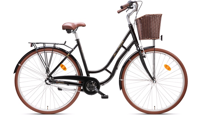 Damecykel 28" Retro Alma 3-speed 51cm sort