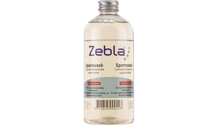 Zebla sportsvask UDEN parfume 500ml