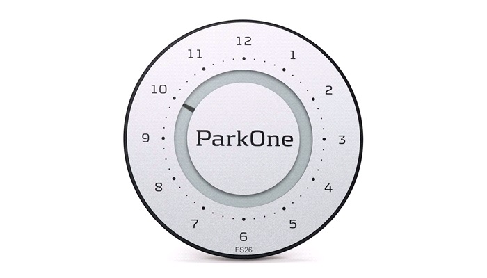Elektronisk P-skive ParkOne 2 Titanium Silver