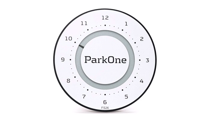 Elektronisk P-skive ParkOne 2 Alpine White
