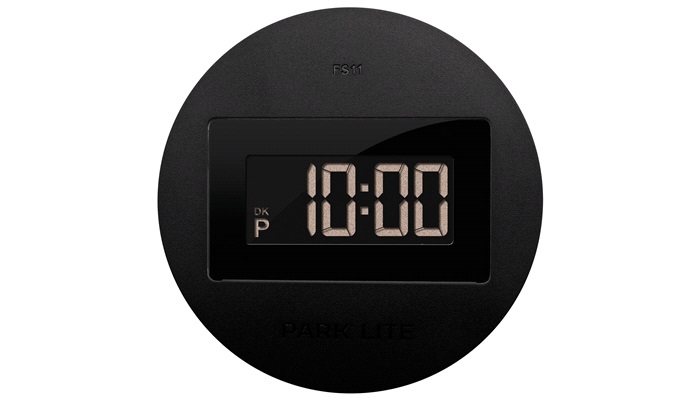 Elektronisk P-skive PARK LITE Rund front