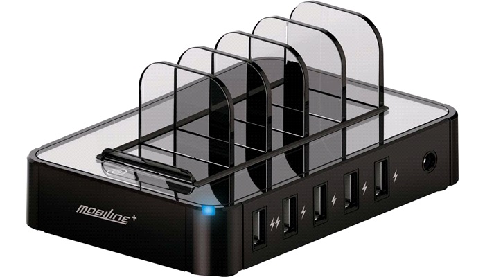 230V USB 5-ports ladestation MOBILINE