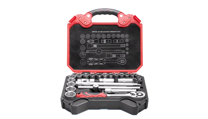 Topnøglesæt 1/2" 25 dele RAZE TOOLS