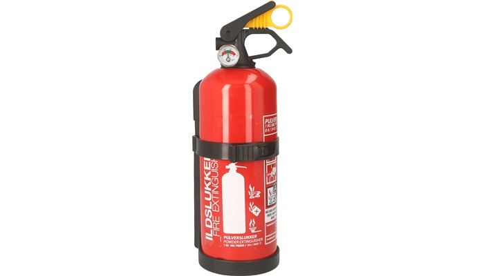 Pulverslukker 1kg. ABC EN3 PED 97/23/EC