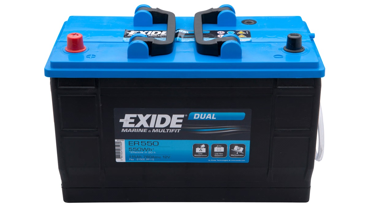 Batteri ER550 Exide ER550 115 Ah Bilbatteri Stort udvalg i