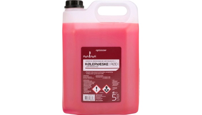 Optimize kølervæske 5 liter RØD (G12++)