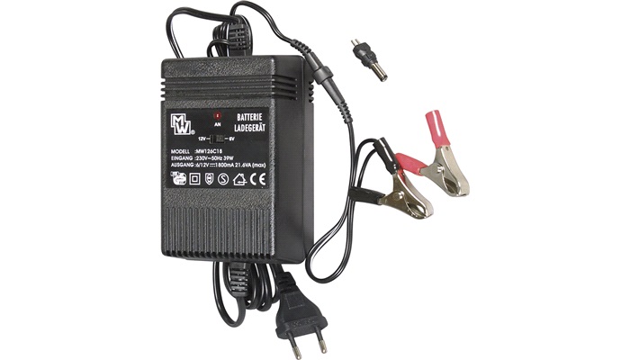 Batterilader til blybatteri 6/12V