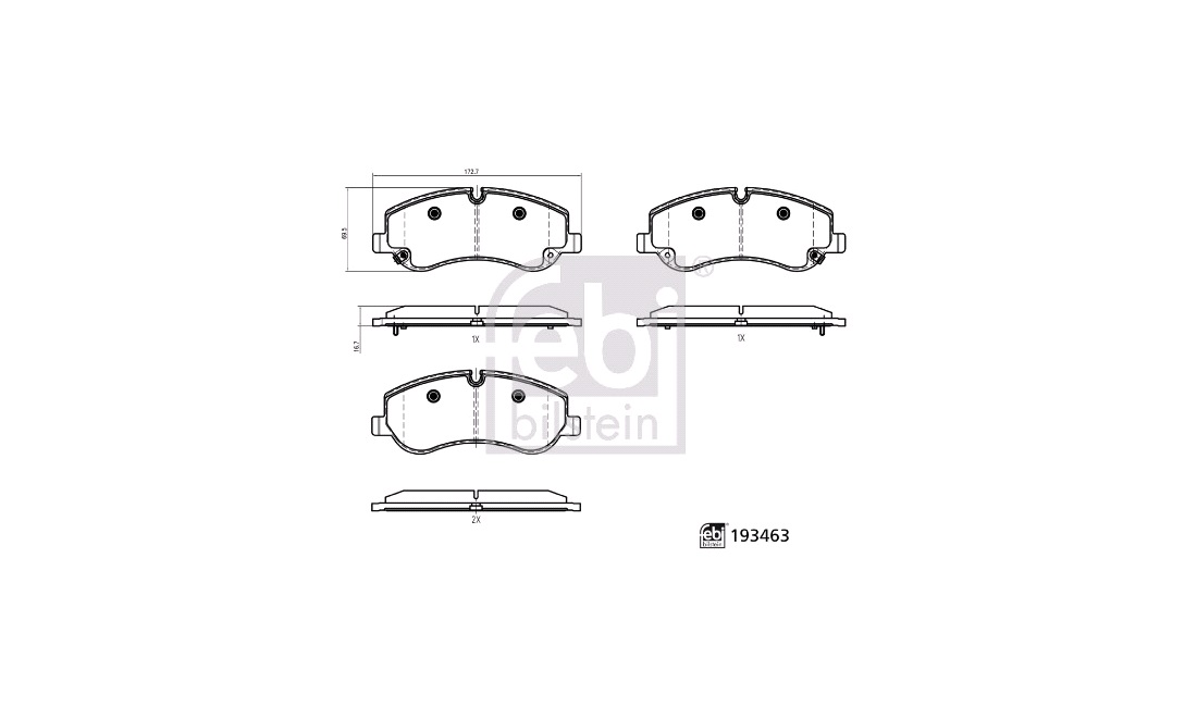  Bromsbeläggssats, skivbroms