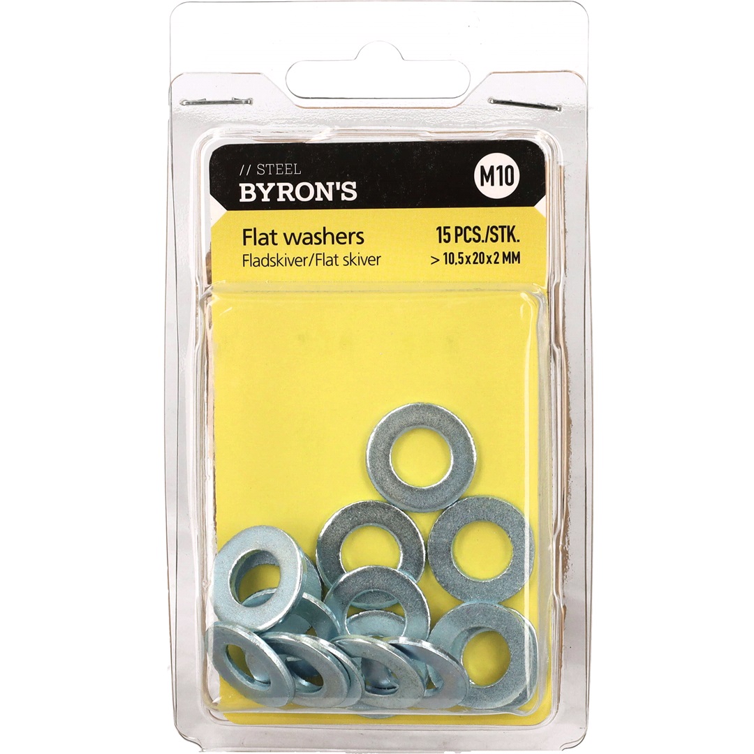 BYRON's Spännskivor M10 10,5x20x2 mm - 15 st.