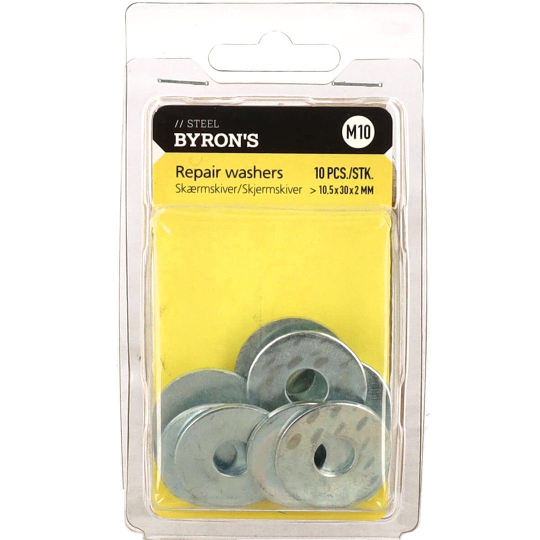 Byron's Skjerm/karosseriskiver M10 - 10 Stk.