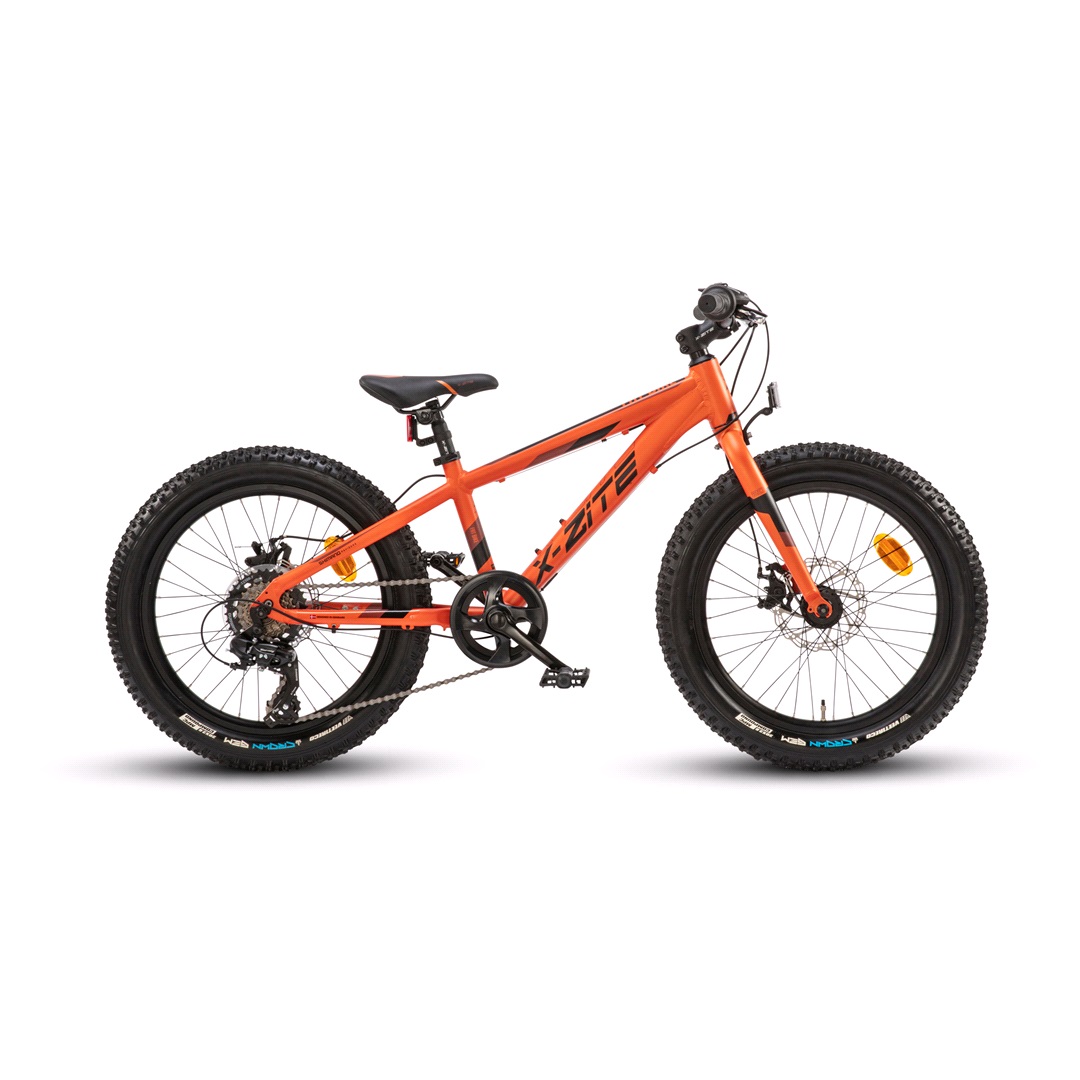 X-ZITE MTB Fatbike 20" Orange/Svart