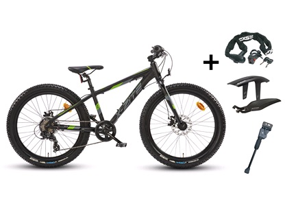 Fatbike 24" MTB 7-speed PAKKETILBUD
