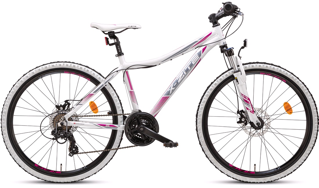 Mountainbike 26" 26.21 21-gear hvid/pink - Juniorcykler hjul, cykler til børn mellem 6-14 - thansen.dk