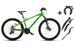 Mountainbike 26" 26.21 grøn PAKKEPRIS