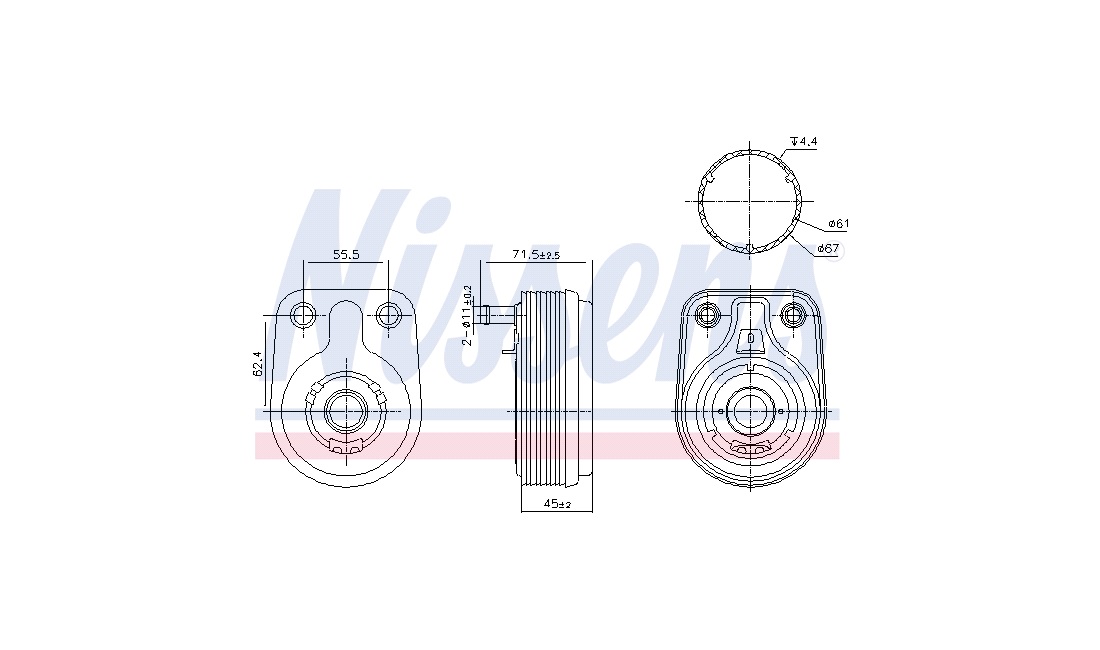  Oljekylare, motor