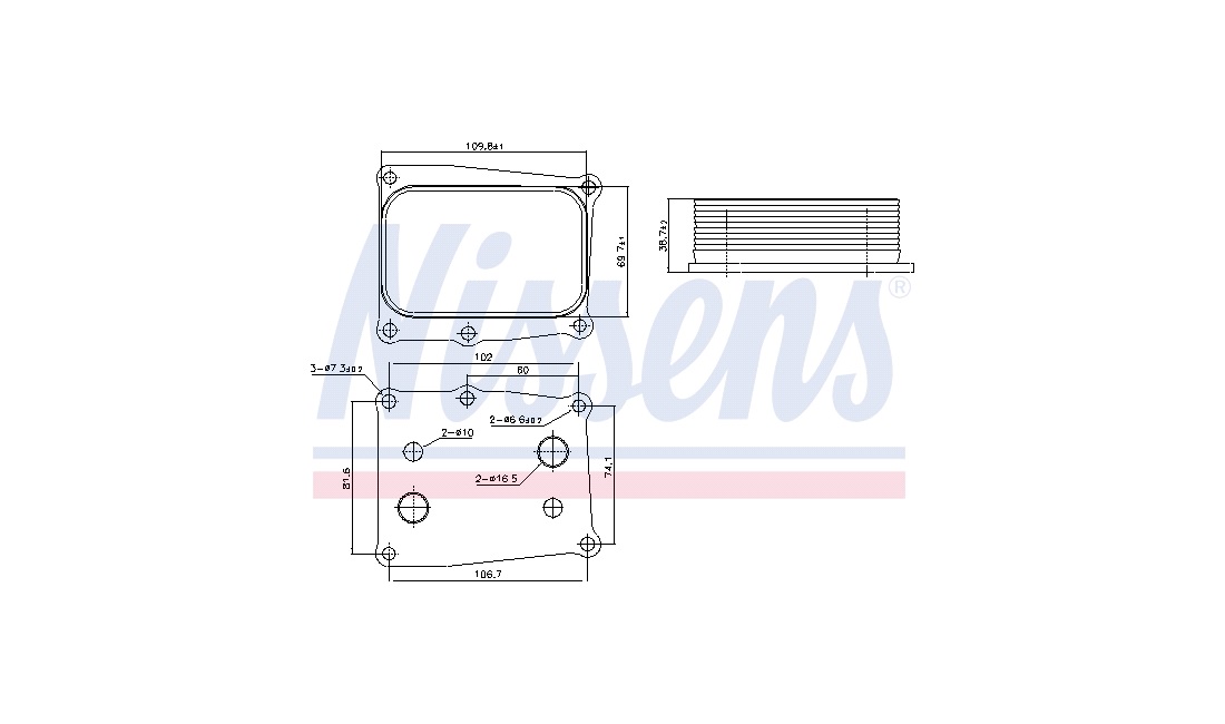  Oljekylare, motor