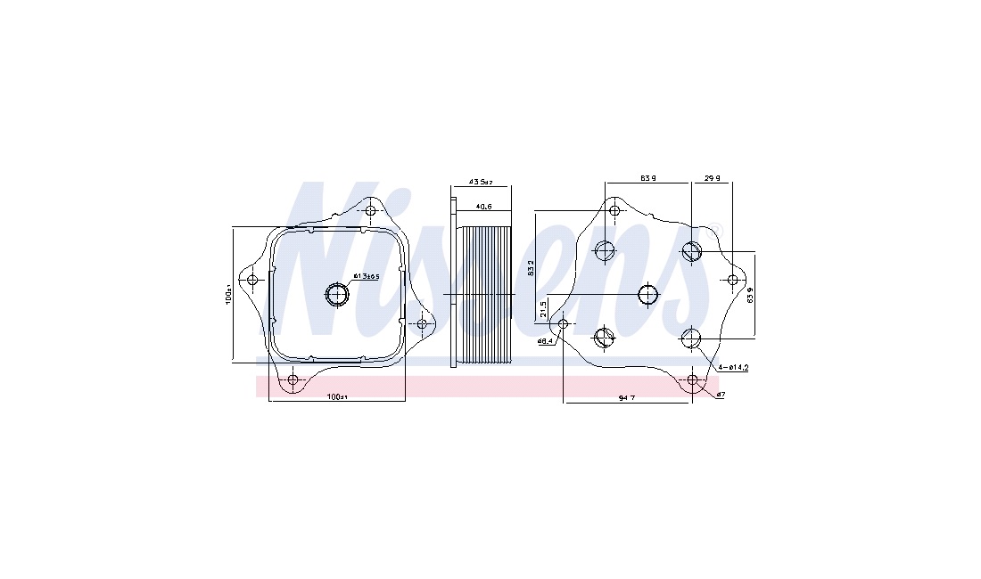  Oliekøler, motor