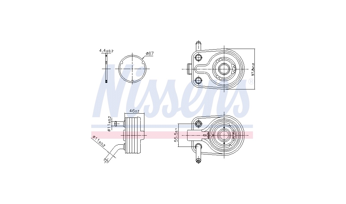  Oljekylare, motor