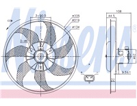  Ventilator, motorkøling