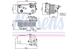 Oljekylare, automatisk transmission 9073