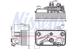 Oljekylare, automatisk transmission 9087