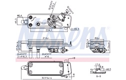 Oljekylare, motor - 90988 - (Nissens)