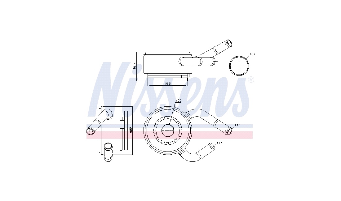  Oljekylare, motor