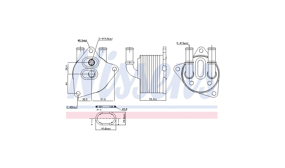  Oljekylare, motor