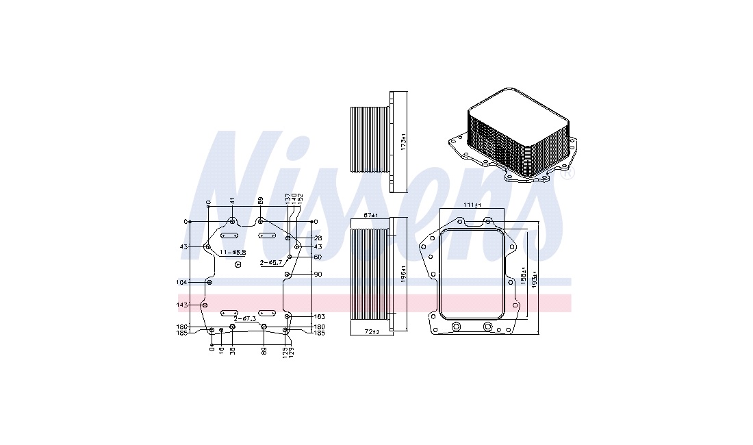  Oljekylare, motor