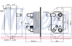 Oljekylare, automatisk transmission 9111