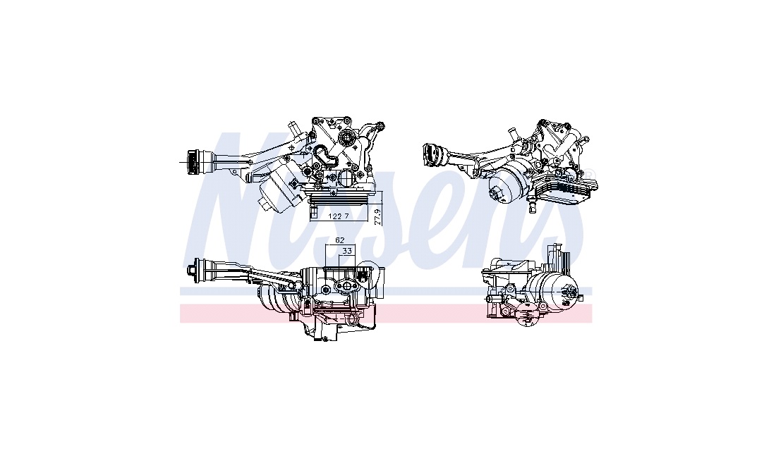  Oliekøler, motor