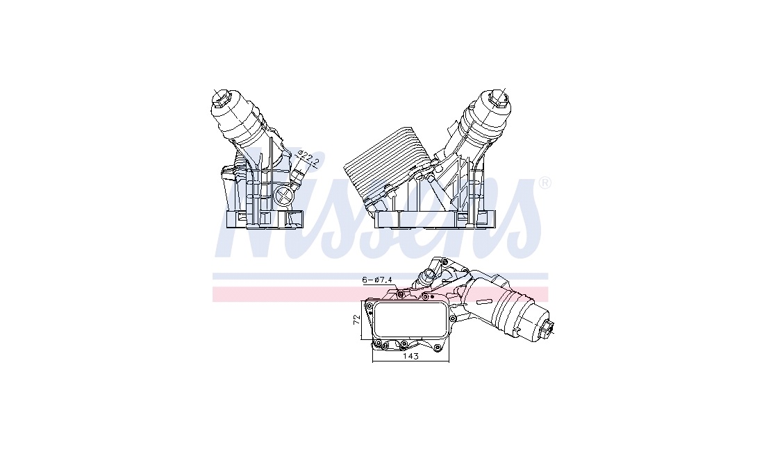  Oljekylare, motor