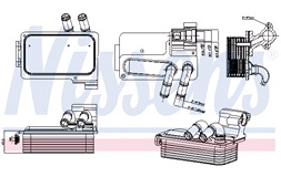 Oljekylare, automatisk transmission 9151
