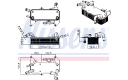 Oljekylare, automatisk transmission 9157