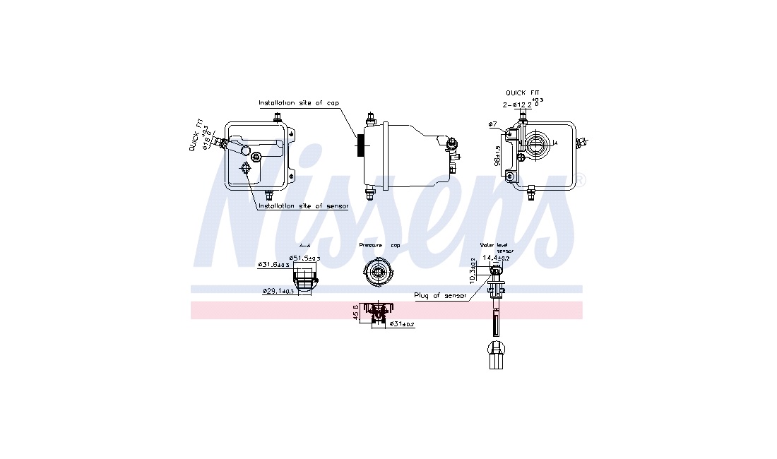  Beholder, kølervæske - ** FIRST FIT **