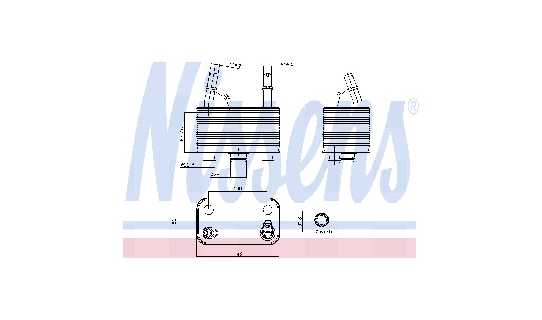  Oljekylare, automatisk transmission