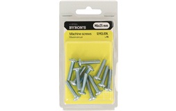 Maskinskruvar PH M6x25 mm - 12 st.