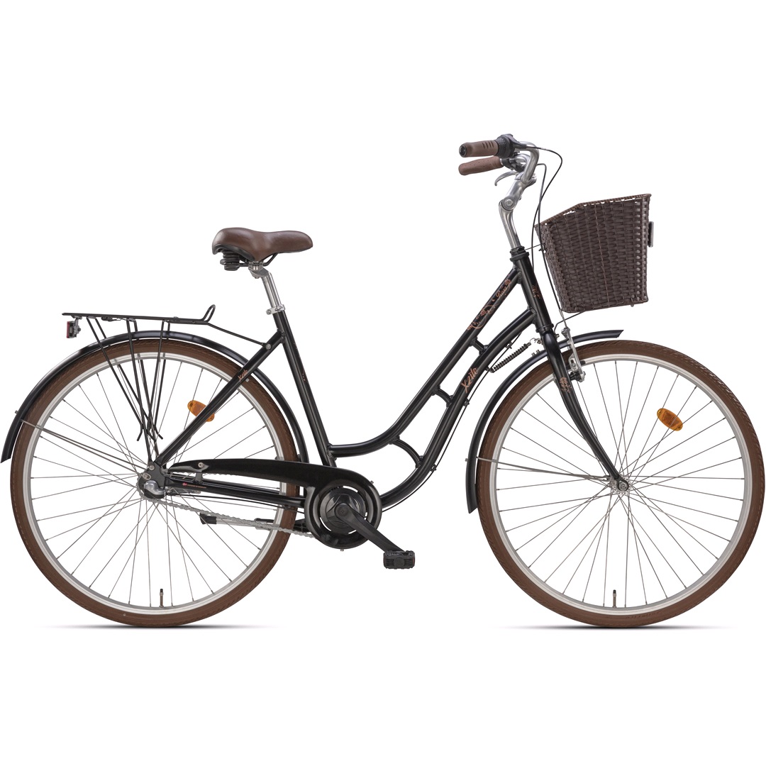 X-ZITE Rosa Retro Damcykel 28" Svart/Brun