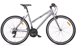 Hybrid sykkel dame 21-gir fast gaffel