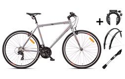 Hybrid herre 28" 21-gear 56cm PAKKEPRIS