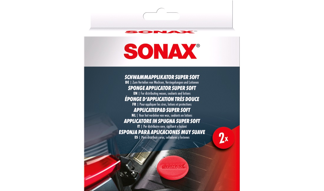  SONAX Applicator Pad 2-pak rød