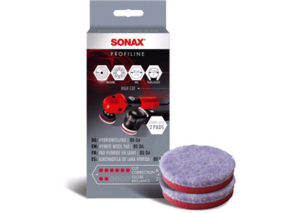 SONAX Hybrid Wool Pad 75mm DA (2 St.)