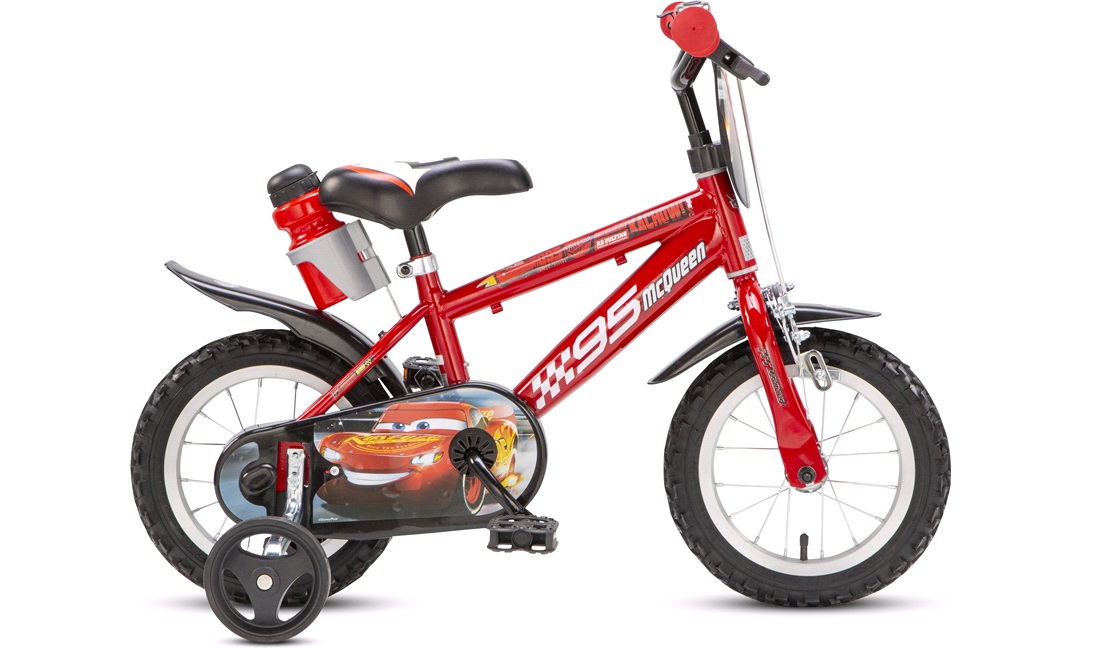 Centrum klipning udsultet Drengecykel 12" Disney Cars Rød - Børnecykler 12-18 tommer hjul, cykler til  børn fra 1-6 år - thansen.dk