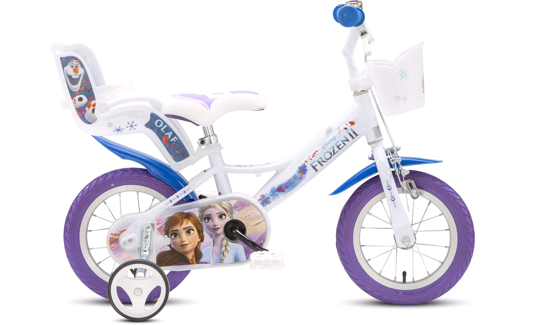 ubehageligt Efterligning Uforudsete omstændigheder Pigecykel 12" Disney Frozen hvid/lilla - Børnecykler 12-18 tommer hjul,  cykler til børn fra 1-6 år - thansen.dk