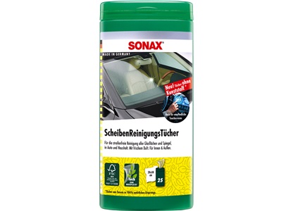 SONAX Glasrens wipes 25 stk