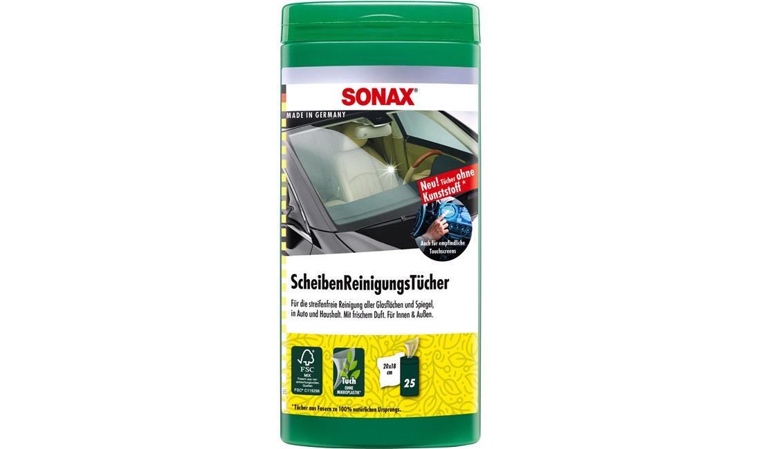  SONAK Glasrengöring wipes 25 st