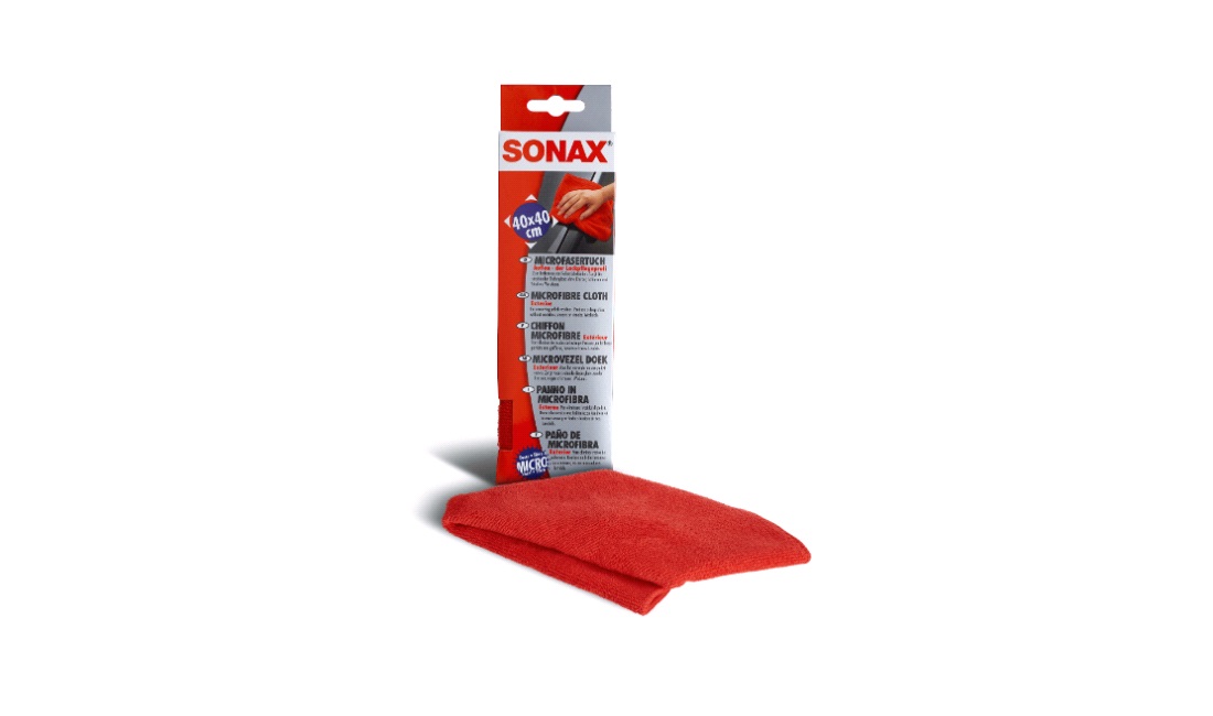  SONAX Mikrofiberduk Exteriør Rød