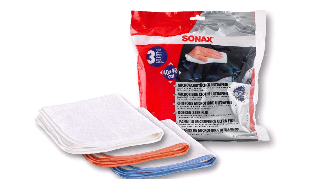  SONAX Mikrofiberduk UltraFin 3 st