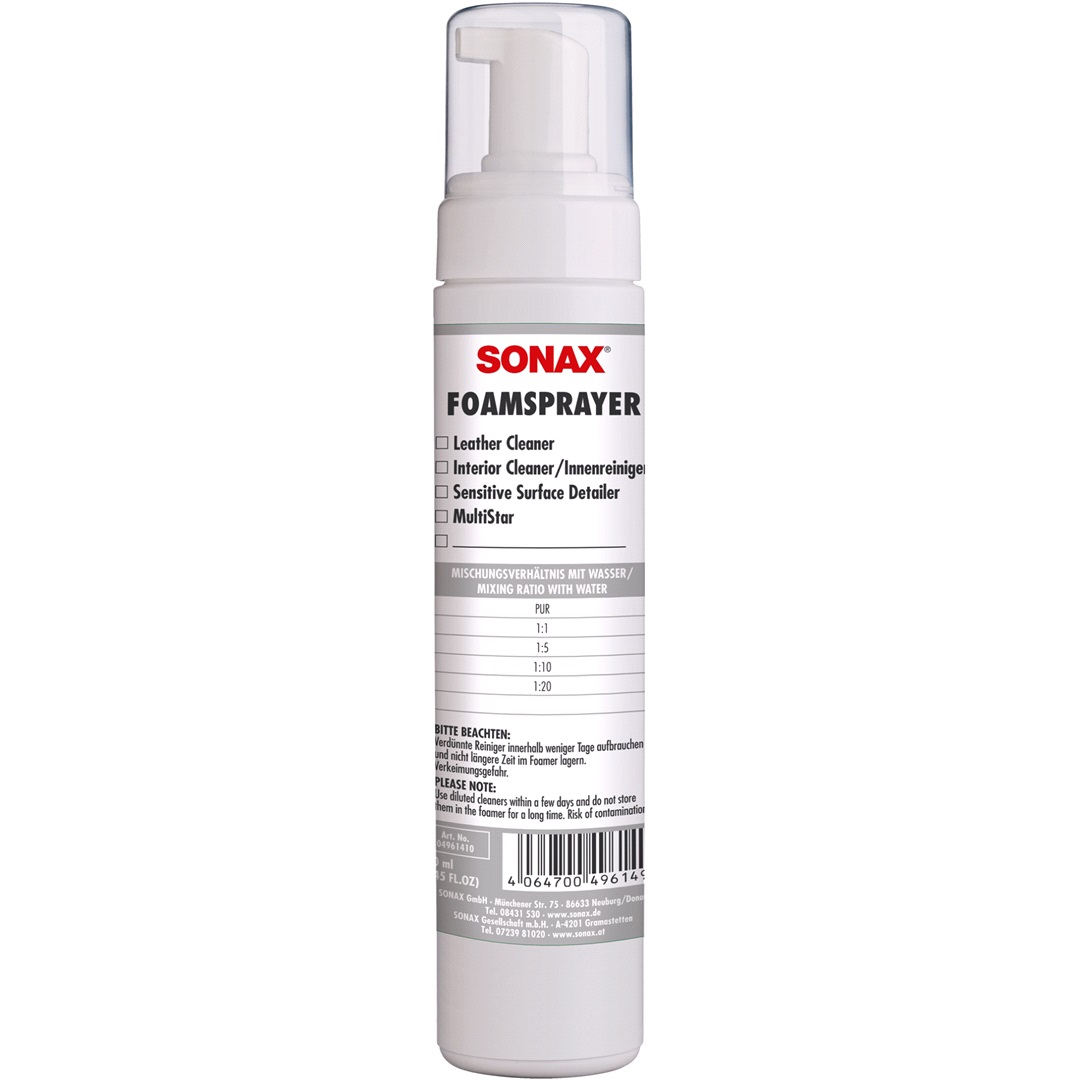 Sonax Sonax Foam Sprayer 250ml (Tom) Til: