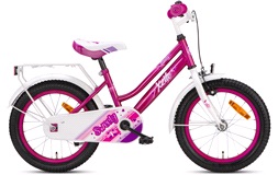 Sweety barncykel 16" Rosa/Vit